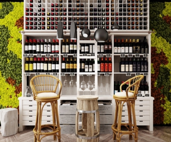 Simple European Style Wine Cabinet-ID:768849526