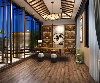 New Chinese Style Tea House-ID:707246342