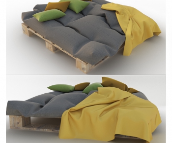 Modern Double Bed-ID:441964855