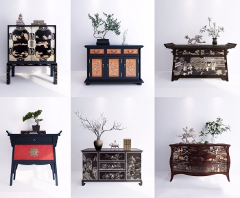 New Chinese Style Side Cabinet/Entrance Cabinet-ID:255442638