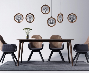 Modern Dining Table And Chairs-ID:711861826