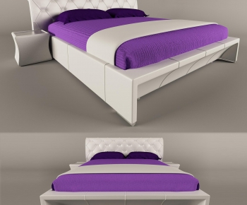 Simple European Style Double Bed-ID:761517779