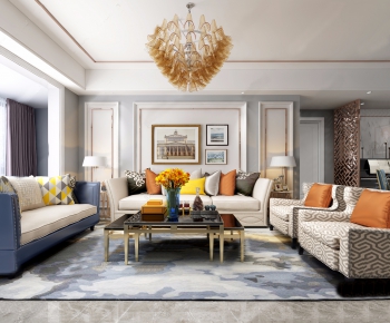 American Style A Living Room-ID:989991325