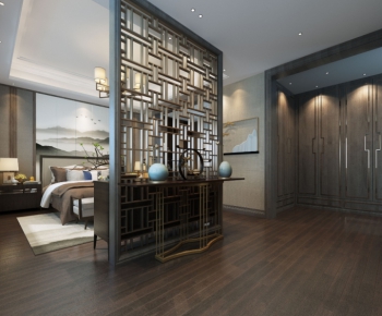 New Chinese Style Bedroom-ID:950679863