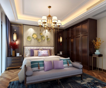 New Chinese Style Bedroom-ID:824365743