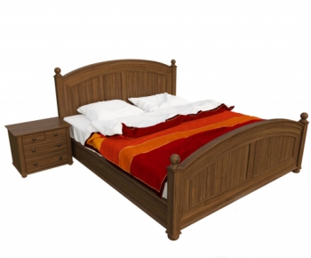 European Style Double Bed-ID:592797756