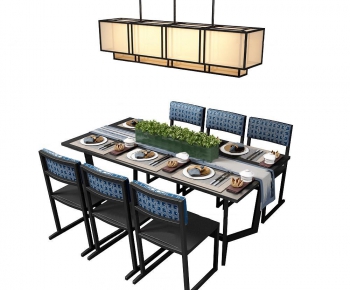New Chinese Style Dining Table And Chairs-ID:540433817