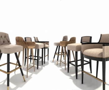 Simple European Style Bar Chair-ID:714802698