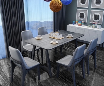 Nordic Style Dining Table And Chairs-ID:225995766