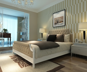 Simple European Style Bedroom-ID:715648559