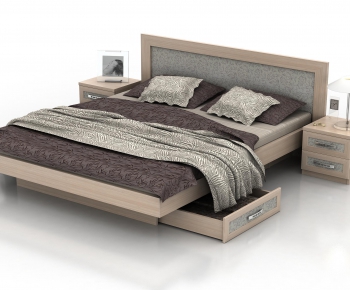 Modern Double Bed-ID:680033168