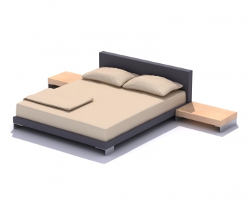 Modern Double Bed-ID:248564795