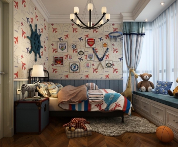 Mediterranean Style Children's Room-ID:420033468