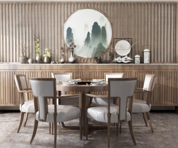 New Chinese Style Dining Table And Chairs-ID:581689957