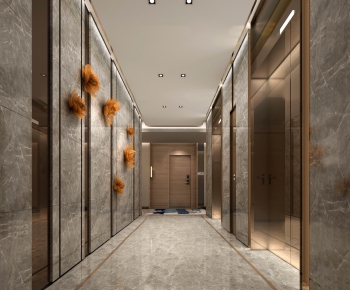 Modern Corridor/elevator Hall-ID:441379225