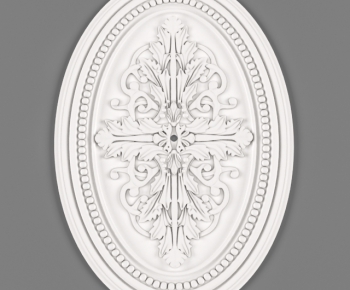 European Style Plaster Carved Top Plate-ID:350481911
