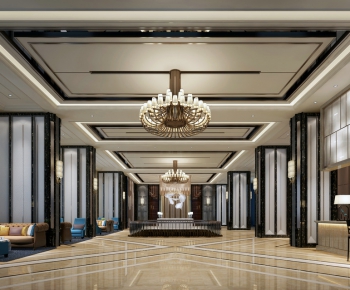 New Chinese Style Lobby Hall-ID:128932276