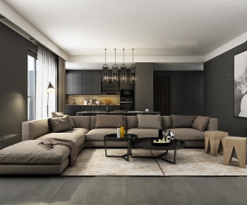 Modern A Living Room-ID:272849551