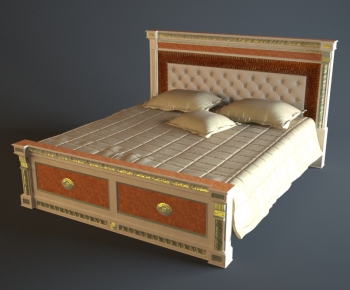 European Style Double Bed-ID:309917658