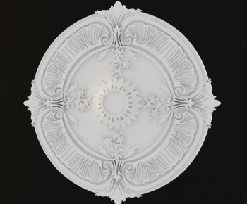 European Style Plaster Carved Top Plate-ID:947835176