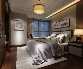 New Chinese Style Bedroom-ID:107113382