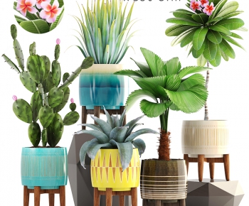 Modern Nordic Style Potted Green Plant-ID:570083268