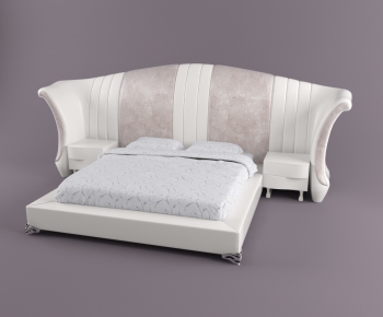Post Modern Style Double Bed-ID:126113839