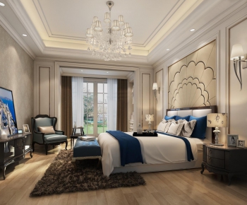 Simple European Style Bedroom-ID:546368425