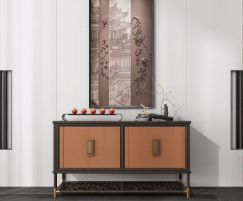 New Chinese Style Side Cabinet/Entrance Cabinet-ID:462098618