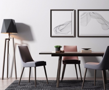 Modern Nordic Style Dining Table And Chairs-ID:524382793