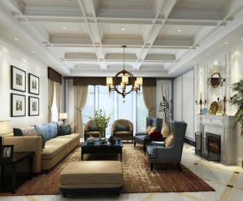 American Style A Living Room-ID:254761624