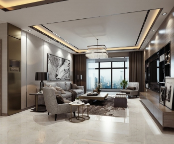 Modern Hong Kong Style A Living Room-ID:927147578