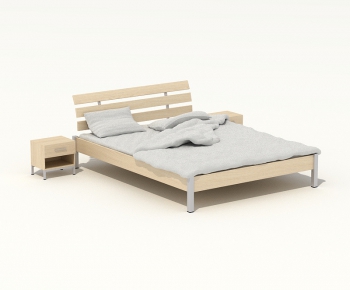 Modern Double Bed-ID:601110796