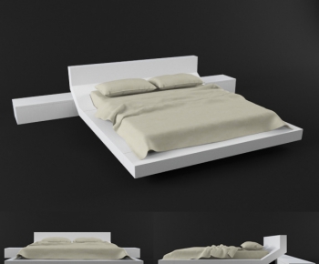 Modern Double Bed-ID:873809616