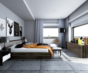 Modern Nordic Style Bedroom-ID:467328421