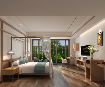 New Chinese Style Bedroom-ID:975212241