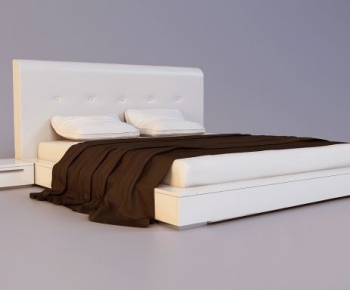 Modern Double Bed-ID:410549129