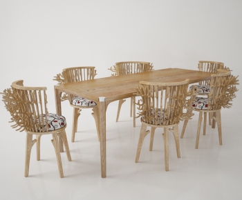 Modern Dining Table And Chairs-ID:415207476