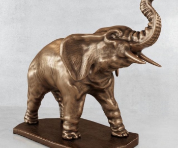 现代大象雕塑-ID:798935277