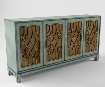 Modern Industrial Style Side Cabinet/Entrance Cabinet-ID:903514772