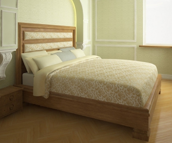 European Style Double Bed-ID:786827987