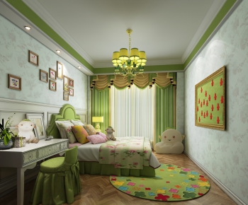 American Style Girl's Room Daughter's Room-ID:391670369