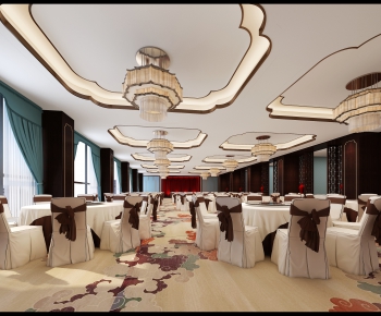 New Chinese Style Banquet Hall-ID:534715525