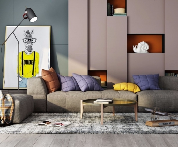 Modern Nordic Style Sofa Combination-ID:960764832