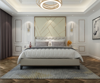 Simple European Style Bedroom-ID:800977468