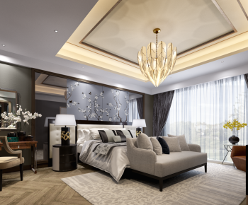 New Chinese Style Bedroom-ID:701539217