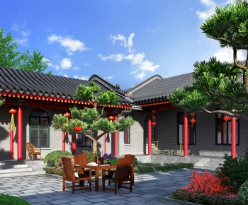 Chinese Style Ancient Architectural Buildings-ID:874304241