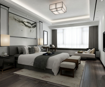 New Chinese Style Bedroom-ID:897834441
