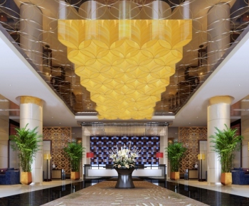 Modern New Chinese Style Lobby Hall-ID:187707761