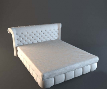 Simple European Style Double Bed-ID:662377713